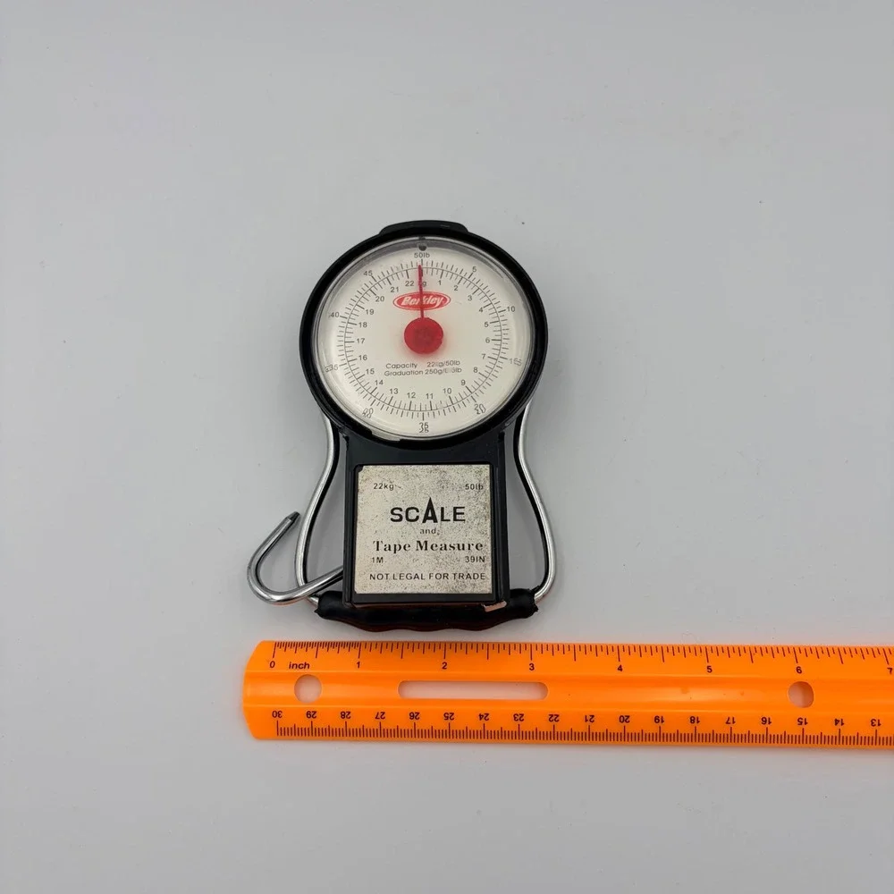 Berkley Scale and Tape Measure Fishing Luggage Weight Hook - Picture 7 of 7